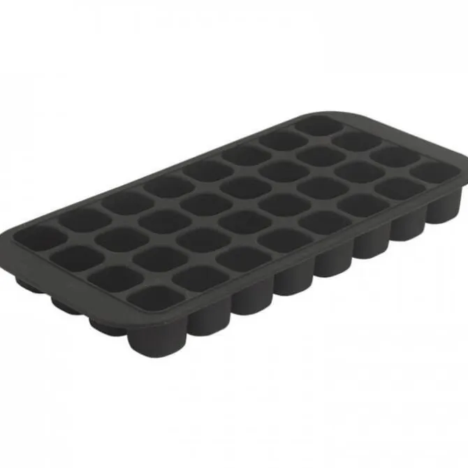 Oldenhof ijsblokjesvorm 27 x 13 x 2,7 cm silicone zwart