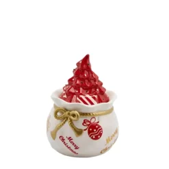Oldenhof Kerstboom in zak voorraadpot 20 x 14 cm aardewerk