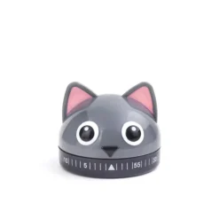 Oldenhof keukentimer kat grijs ∅ 6 cm