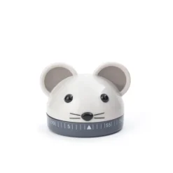 Oldenhof keukentimer muis lichtgrijs ∅ 6 cm