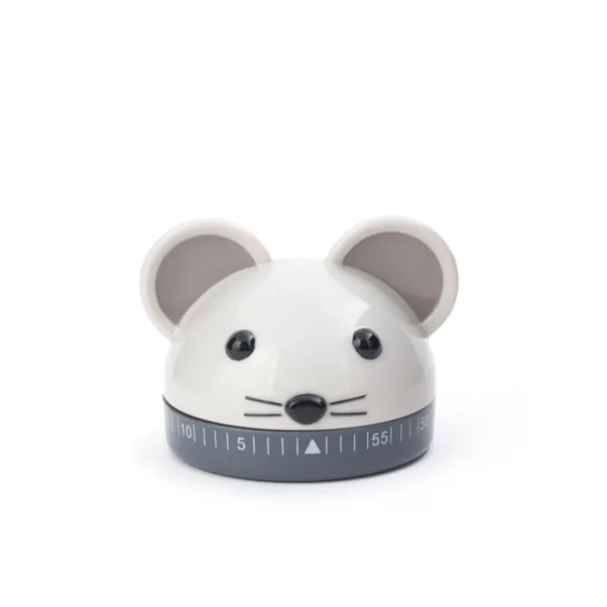 Oldenhof keukentimer muis lichtgrijs ∅ 6 cm