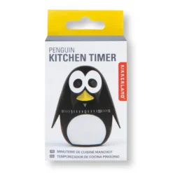Oldenhof keukentimer pinguïn zwart 7,5 x 8,5 cm