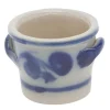 Oldenhof Keulse pot met oortjes 50 gr keramiek blauw