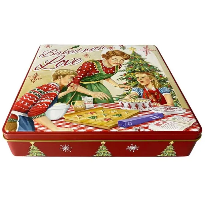 Oldenhof Koekblik Kerst 'Baked with love' 1,9 liter