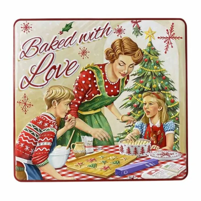 Oldenhof Koekblik Kerst 'Baked with love' 1,9 liter