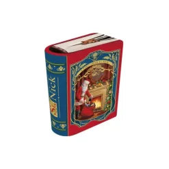 Oldenhof Koekblik Kerst Boek Kerstman 1,75 liter rood