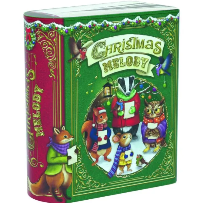 Oldenhof koekblik Kerstboek Christmas Melody 1,75 liter groe