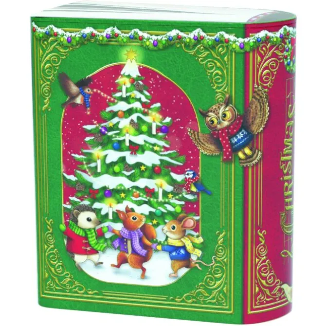 Oldenhof koekblik Kerstboek Christmas Melody 1,75 liter groe