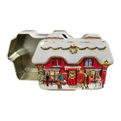 Oldenhof koekblik Winter Sweet Shop cottage 600 ml