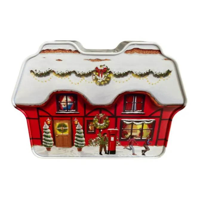 Oldenhof koekblik Winter Sweet Shop cottage 600 ml