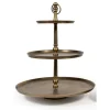 Oldenhof 3-laags etagère 77 cm Antique Brass