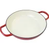 Oldenhof lage braadpan ø 31 cm gietijzer rood