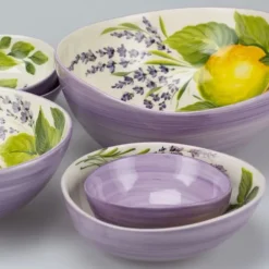 Oldenhof Limone & Lavanda schaal ø 30 cm aardewerk