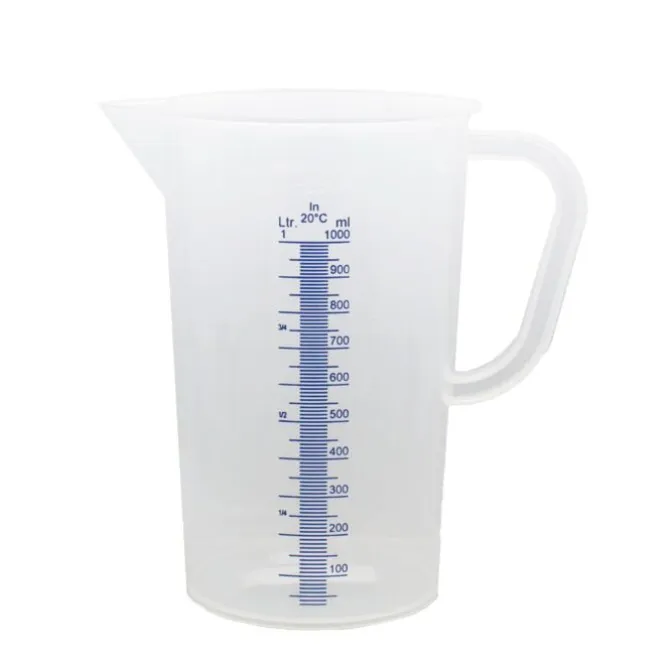 Oldenhof maatbeker 1 liter kunststof transparant