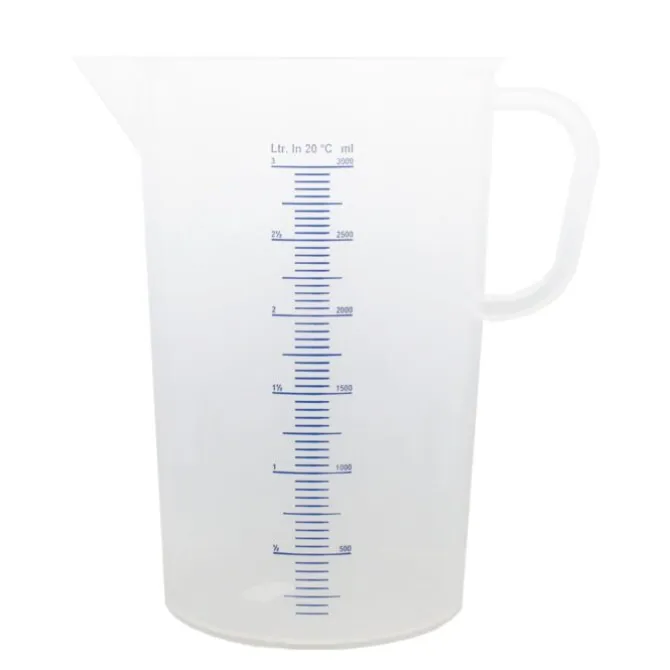 Oldenhof maatbeker 3 liter kunststof transparant