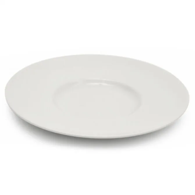 Oldenhof Napoli dinerbord met brede rand ø 31 cm porselein wit