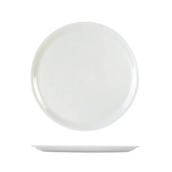 Oldenhof Napoli pizzabord ø 31 cm porselein wit