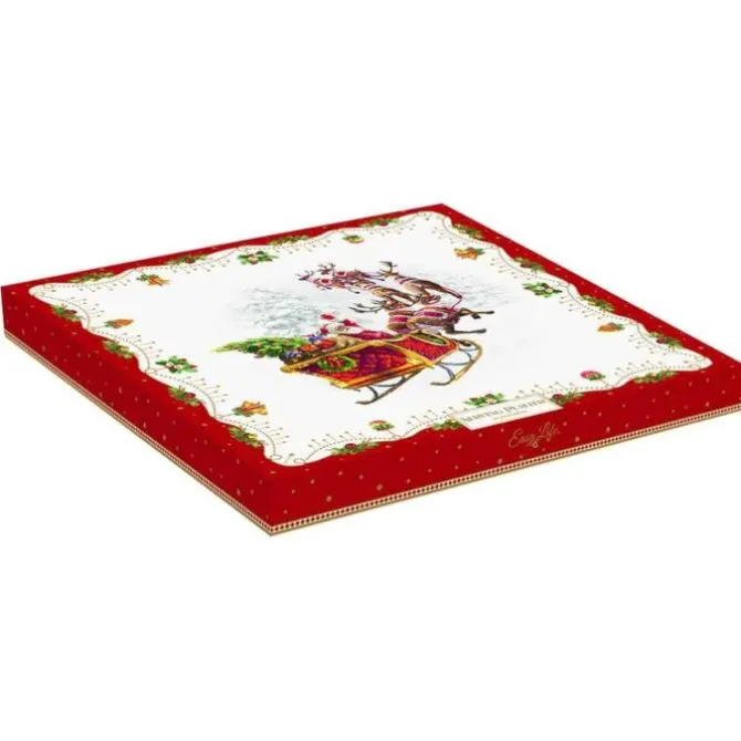 Oldenhof Nostalgic Christmas serveerbord ø 32 cm porselein