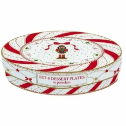 Oldenhof Nutcracker Twist dessertbord ø 19 cm 4 stuks