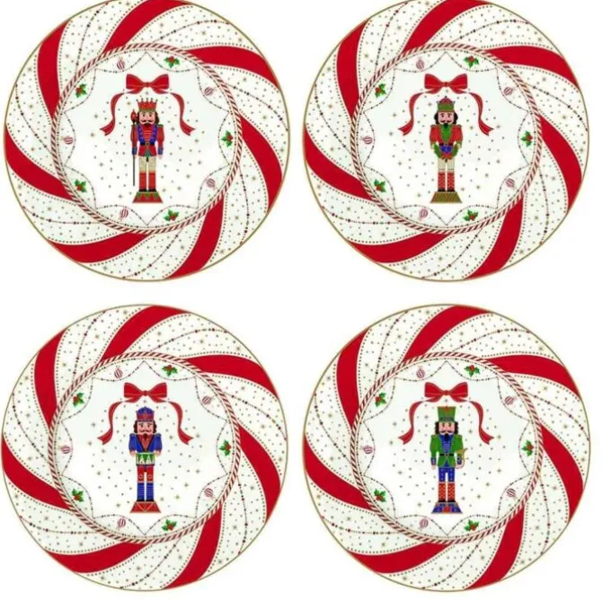 Oldenhof Nutcracker Twist dessertbord ø 19 cm 4 stuks