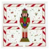 Oldenhof Nutcracker Twist serveerbord 25 x 25 cm porselein