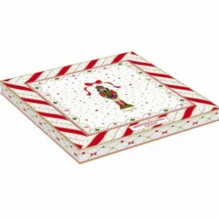 Oldenhof Nutcracker Twist serveerbord 25 x 25 cm porselein