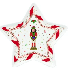 Oldenhof Nutcracker Twist Ster bord 19 cm porselein