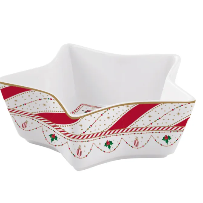 Oldenhof Nutcracker Twist Ster kom 15 x 5 cm porselein