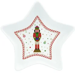Oldenhof Nutcracker Twist Ster kom 15 x 5 cm porselein
