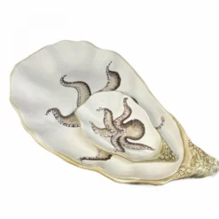 Oldenhof Octopus grote oesterschaal bruin