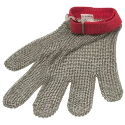 Oldenhof oesterhandschoen M rvs rood
