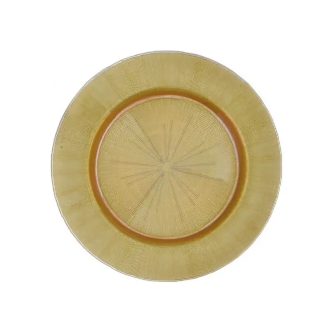 Oldenhof onderbord ø 33 cm glas goudkleurig