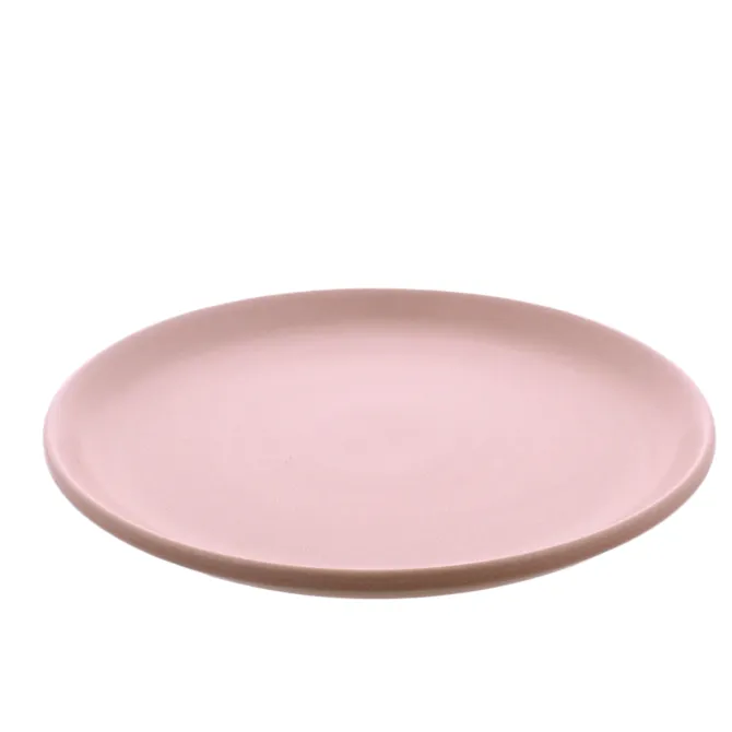 Oldenhof 1821 ontbijtbord ø 22 cm aardewerk mat roze