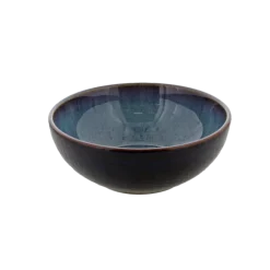 Oldenhof 1821 ontbijtkom ø 16 cm aardewerk indigo spickelblauw
