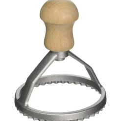 Oldenhof pasta uitsteekvorm rond 8 cm hout aluminium