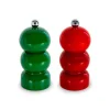 Oldenhof peper- en zoutmolenset 11,5 cm kerstrood/kerstgroen