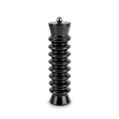 Oldenhof peper- of zoutmolen met ribbels 20 cm zwart