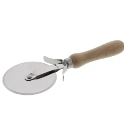 Oldenhof pizzasnijder ø 10 cm rvs hout