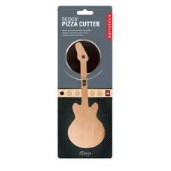Oldenhof pizzasnijder gitaar hout rvs