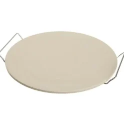 Oldenhof pizzasteen met houder ø 32,5 cm keramiek
