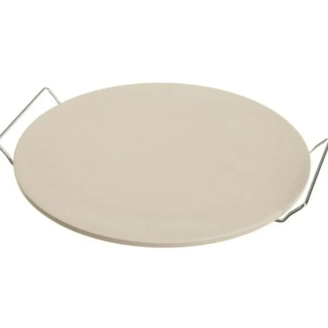 Oldenhof pizzasteen met houder ø 32,5 cm keramiek