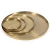 Oldenhof platte schaal medium ø 25,5 x 1,5 cm metaal Antique Brass