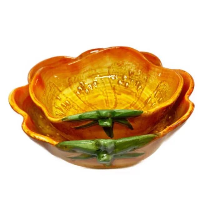 Oldenhof Pompoen kom ø 27 cm aardewerk