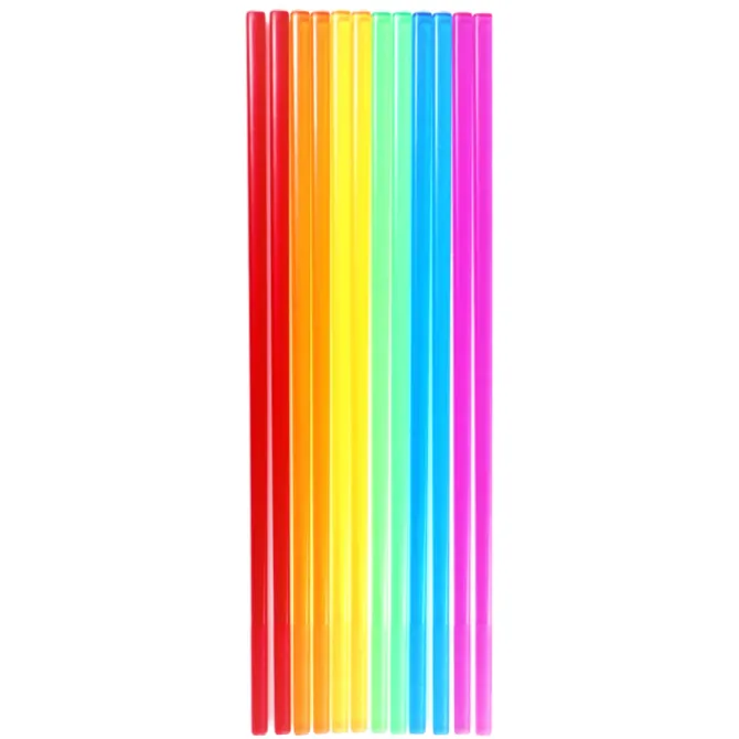 Oldenhof regenboog eetstokjes set van 6 acryl