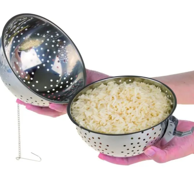Oldenhof rijststomerbal 14 cm rvs