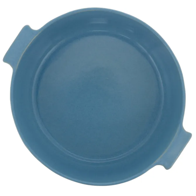 Oldenhof ronde ovenschaal ø 24 cm aardewerk lichtblauw