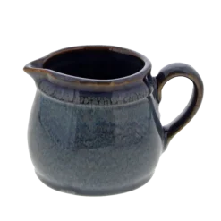 Oldenhof 1821 roomkannetje 200 ml aardewerk indigo spickelblauw