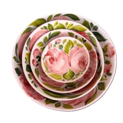 Oldenhof Rosa Romantica schaal ø 14 cm aardewerk