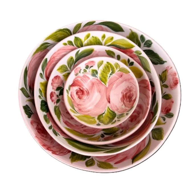 Oldenhof Rosa Romantica schaal ø 20 cm aardewerk