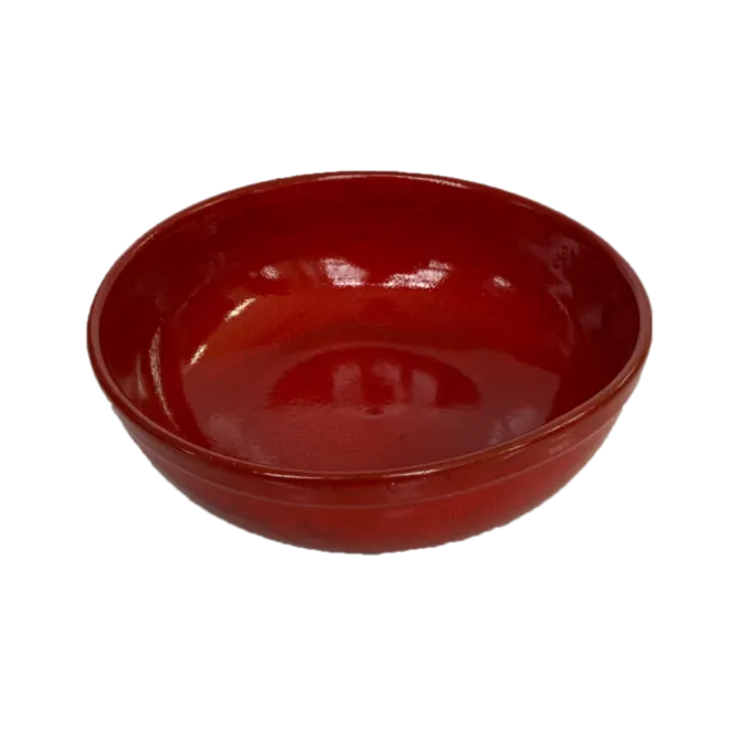 Oldenhof 1821 saladeschaal ø 26,5 x 9,5 cm aardewerk rood
